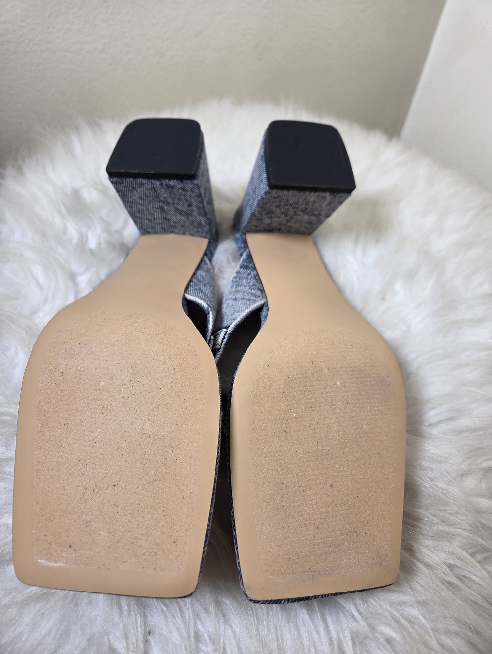 Steve Madden Denim Sandal Heel - Picture 4 of 6